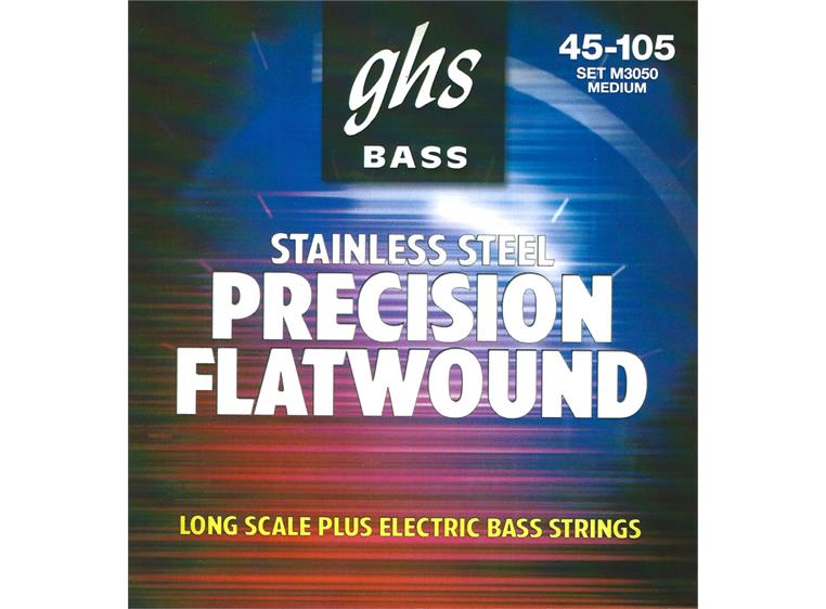 GHS M3050 Bass Precision (045-105) Flatwound Medium