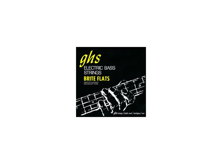 GHS M3075 Bass Brite Flats (049-108) Flatwound Medium 