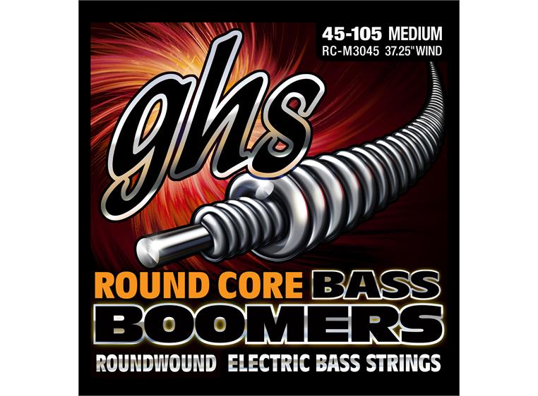 GHS RC-M3045 Round Core Bass Boomers (045-105) Medium