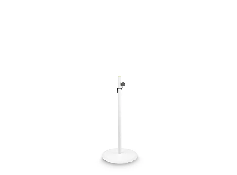 Gravity SSP WB SET 1 W Loudspeaker stand with base and castiron weightplate,white 
