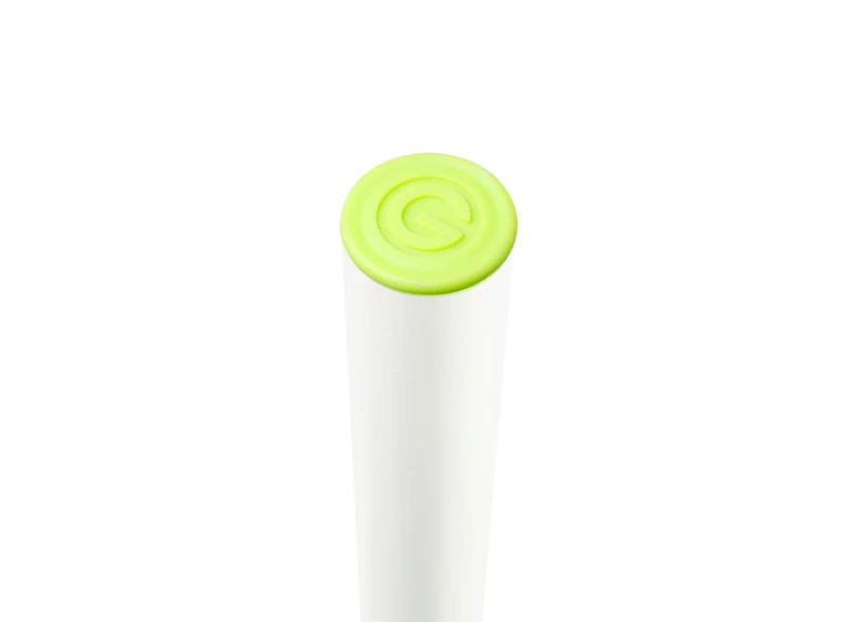 Gravity SSP WB SET 1 W Loudspeaker stand with base and castiron weightplate,white 