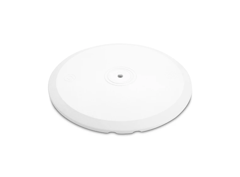 Gravity SSP WB SET 1 W Loudspeaker stand with base and castiron weightplate,white 