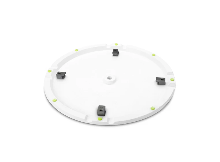 Gravity SSP WB SET 1 W Loudspeaker stand with base and castiron weightplate,white 