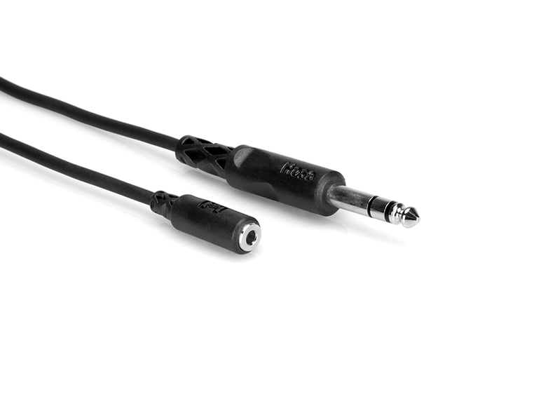 Hosa MHE-310 Headphone Adaptor Cable 3m 3.5 mm TRS to 1/4 in TRS 