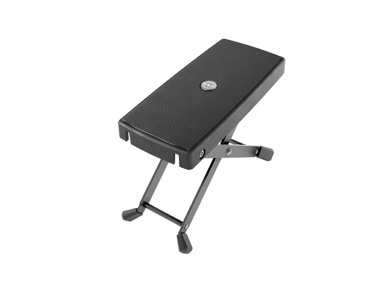 K&M 14640 Footrest, black Featherweight! Height: 105 and 180 mm. 