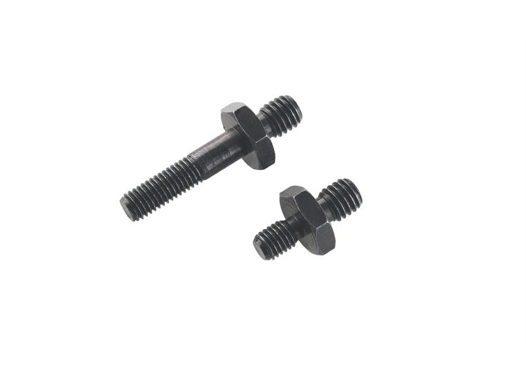 K&M 18864 Threaded bolt for Spider Pro black zinc-plated Set of two