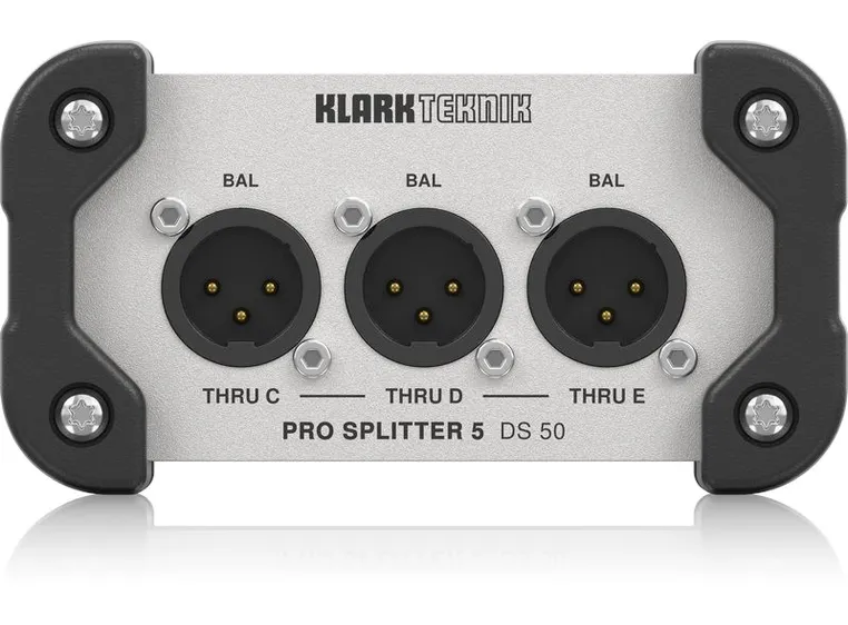 Klark Teknik DS-50 PRO SPLITTER 5 Passive 1-In / 5-Out Signal Splitter 