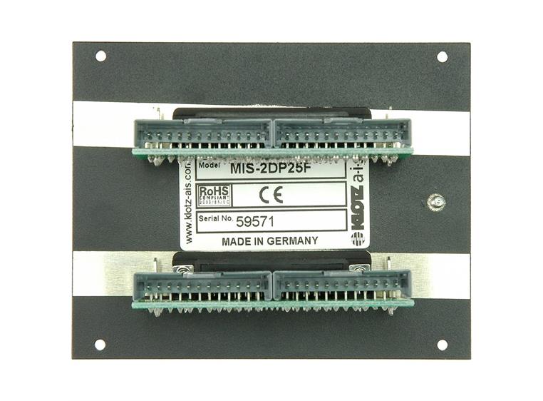Klotz MIS-2DS25F D-sub module with Tascam pinout
