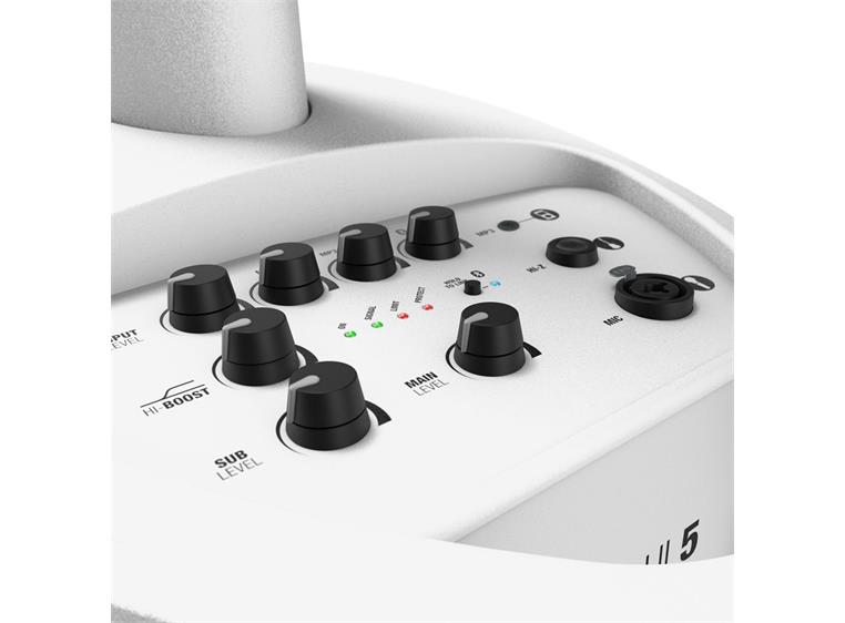 LD Systems MAUI 5 W Ultra Portable Column PA with Mixer and Bluetooth,White