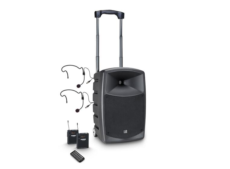 LD Systems ROADBUDDY 10 BPH 2 B6 Bluetooth Speaker with Mixer, 2 Bodypack
