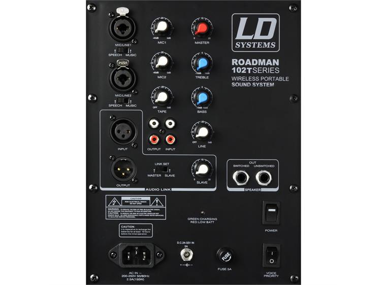 LD Systems Roadman 102 HS B 6 Portable PA Speaker with Headset