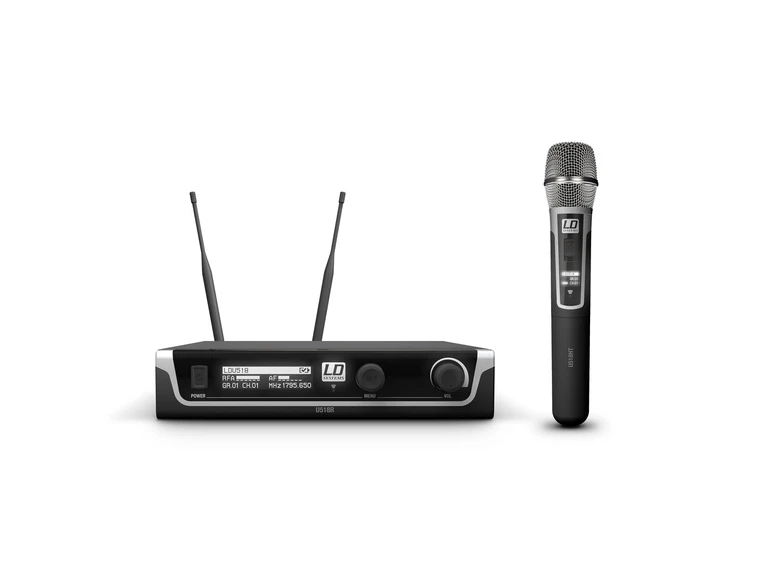 LD Systems U518 HHC trådløst system med håndholdt kondensatormikrofon 