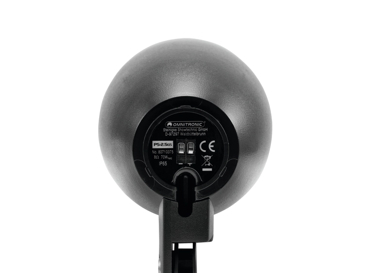 OMNITRONIC PS-2.5GS Projector Speaker, black, 2x 