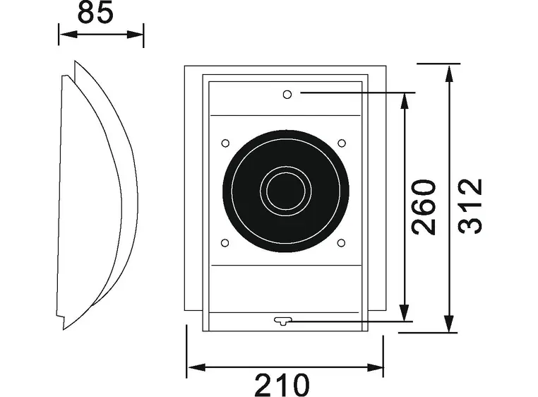 OMNITRONIC WC-2 PA Wall Speaker 