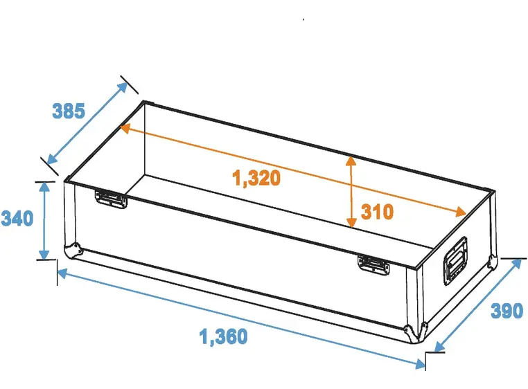 ROADINGER Flightcase 2x LCD ZL50 
