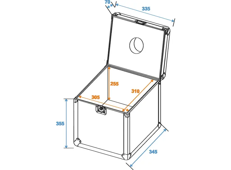 ROADINGER Flightcase Mirror ball 30cm 
