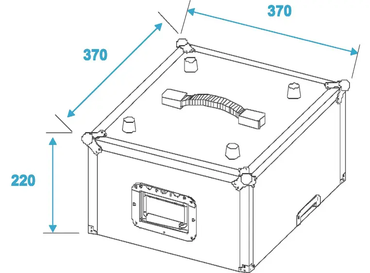 ROADINGER Record case Pro ALU 50/50, 100LPs 