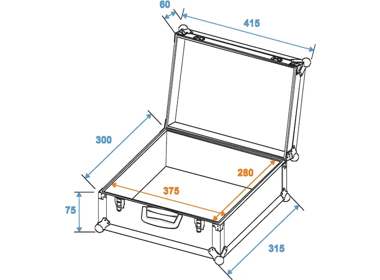 ROADINGER Universal case FOAM, black, GR-5 black 