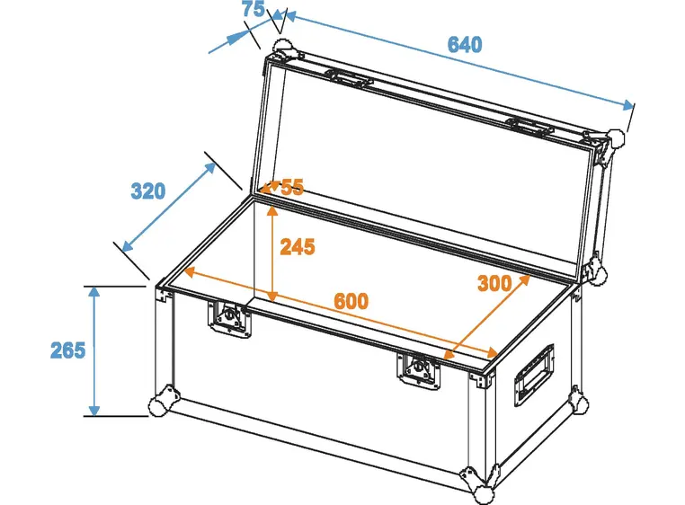 ROADINGER Universal case Profi 60x30x30cm 