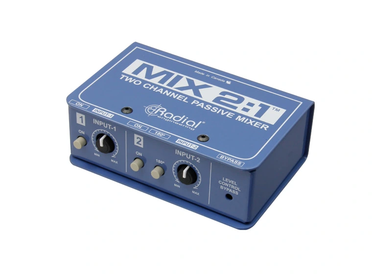Radial MIX 2:1 Passive balanced mixer 2 in 1 out 