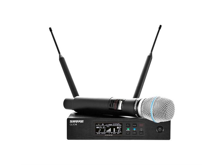 Shure QLXD24 trådløst system med Beta87a mikrofon H51(534-598 MHz)