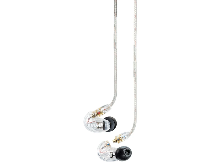 Shure SE215 lydisolerende øreplugger gjennomsiktig (clear) finish