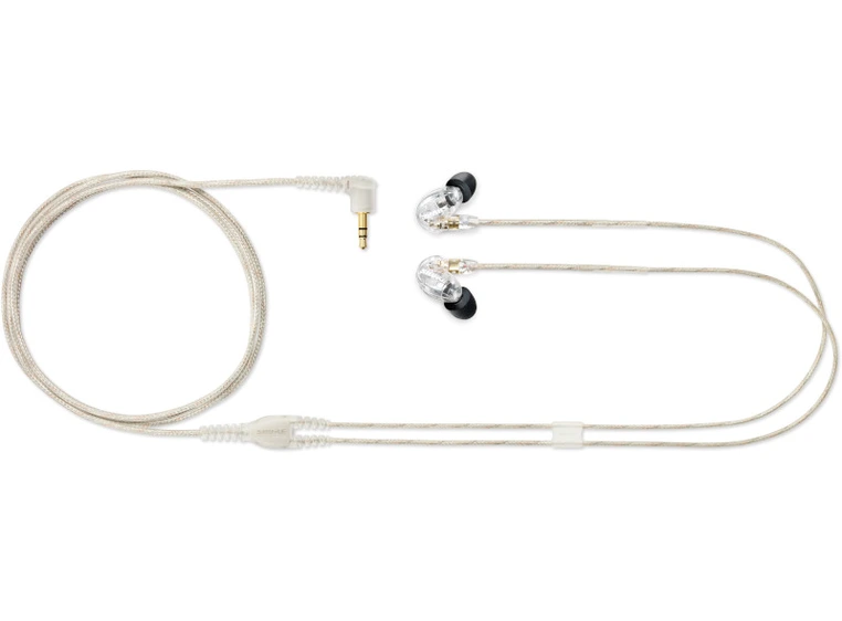 Shure SE215 lydisolerende øreplugger gjennomsiktig (clear) finish