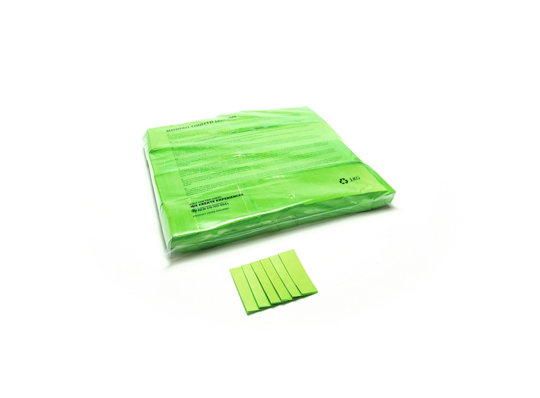 TCM FX Slowfall Konfetti Rektangulær 55x18mm, Lys Grønn, 1kg 