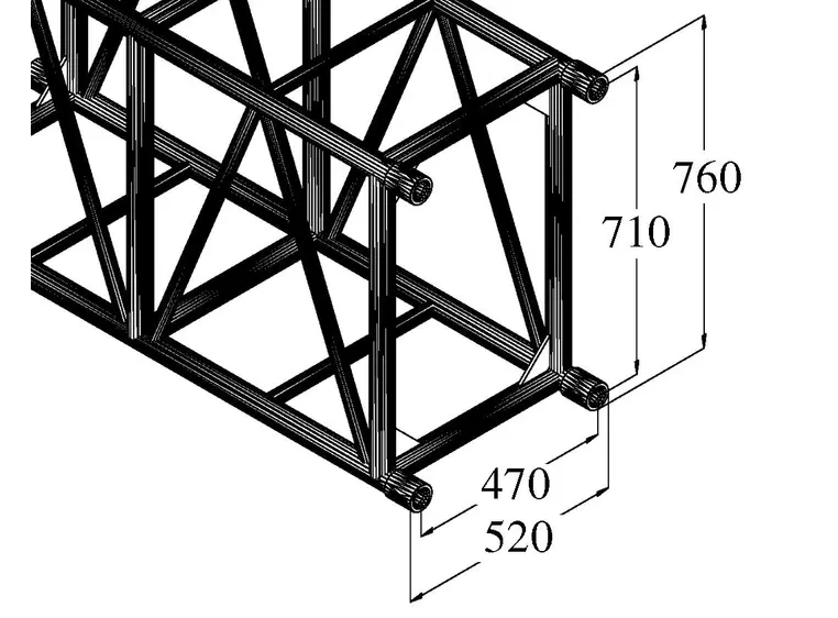 ALUTRUSS QUADLOCK S6082-210 4-Way Cross Beam 