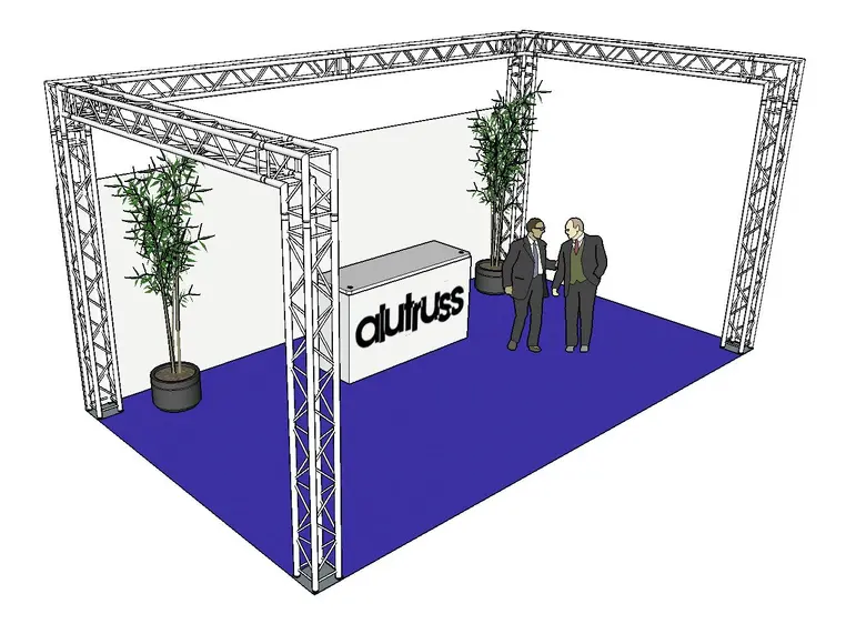 ALUTRUSS Truss set QUADLOCK 6082 U-Figure 7x4x3.5m (WxDxH) 