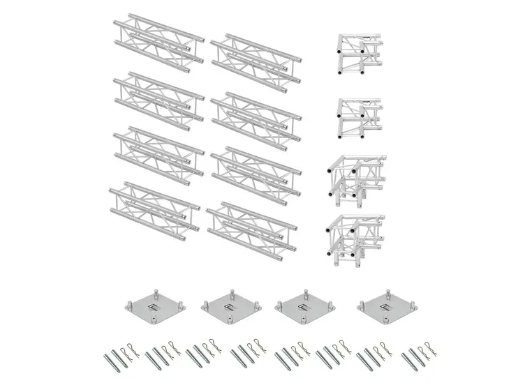 ALUTRUSS Truss set QUADLOCK 6082 U-Figure 7x4x3.5m (WxDxH) 