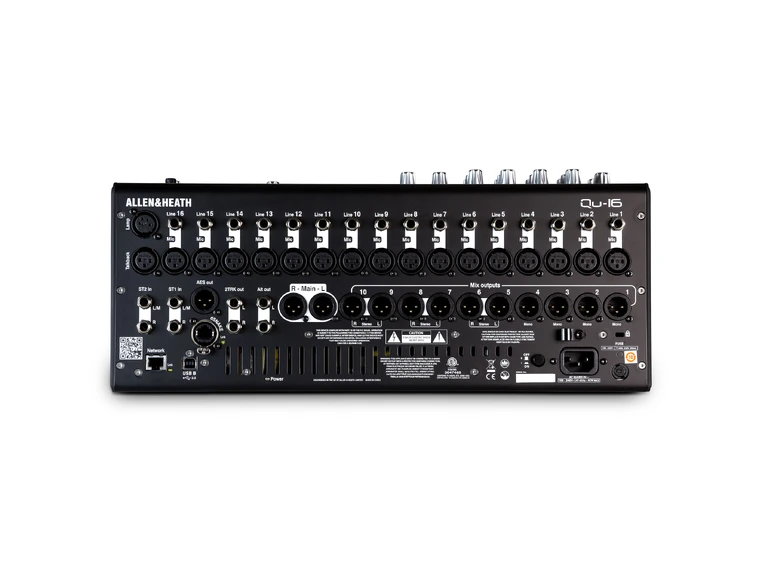 A&H QU-16 Chrome Digital mikser 16 Mik/Linje- 3st -4FX - 12 MIKS 