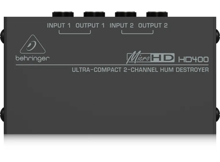 Behringer HD400 MICROHD Ultra-kompakt 2-kanals hum destroyer 