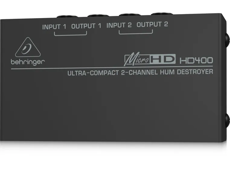 Behringer HD400 MICROHD Ultra-kompakt 2-kanals hum destroyer 