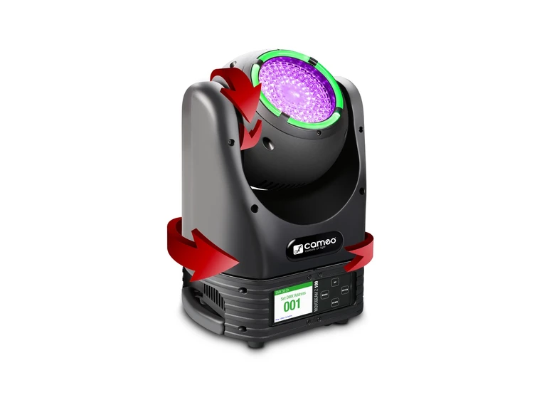 Cameo MOVO BEAM Z 100 Unlimited Rotation Beam Moving Head with LED Ring and Zoom 