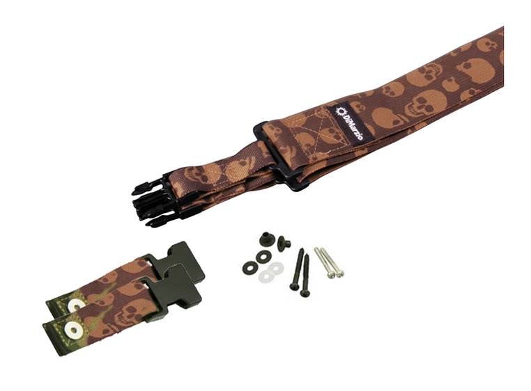 DIMARZIO DD2200MGSK 2" ClipLock Strap Cordura Camo Skull 