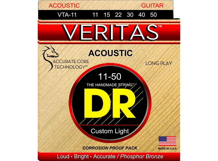 DR Strings VTA-11 Veritas (011-050) Custom Light 