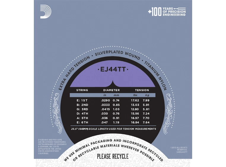 D'Addario EJ44TT (030-0416) 