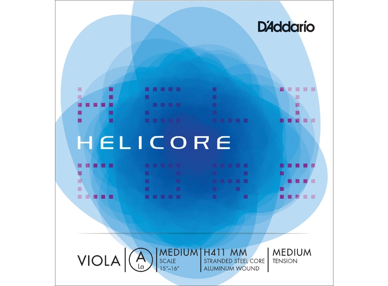 D'Addario H411MM Viola String Helicore A-aluminum 15.3 