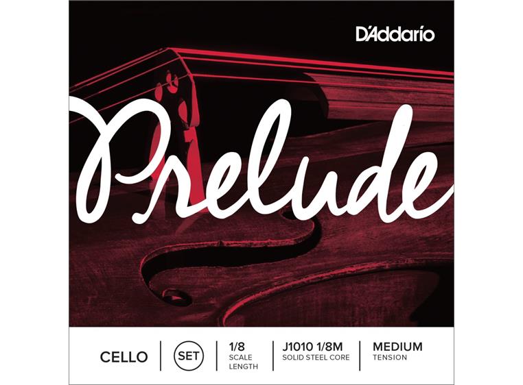D'Addario J1010 1/8M Cello Strings Prelude Set 1/8 Medium Tension