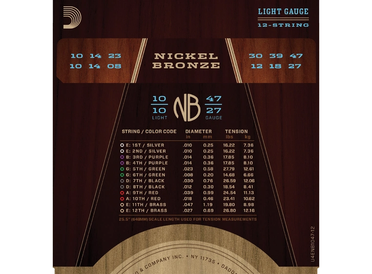 D'Addario NB1047-12 (010-047) 