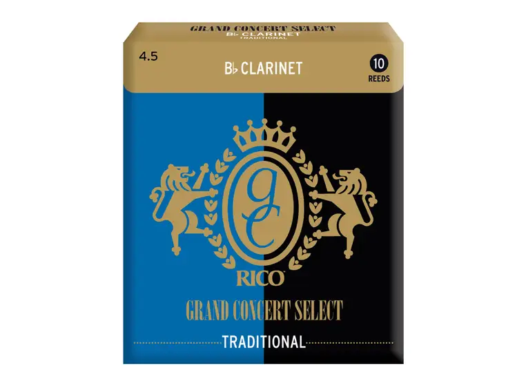 D'Addario RGC10BCL450 Klarinett Flis Grand Concert Trad Blank Bb 4.5 10 Pack 
