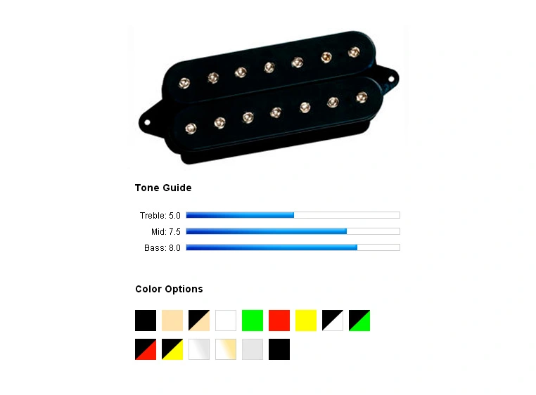 DiMarzio DP712BK Pickup Humbucker Super Distortion-7 Black 