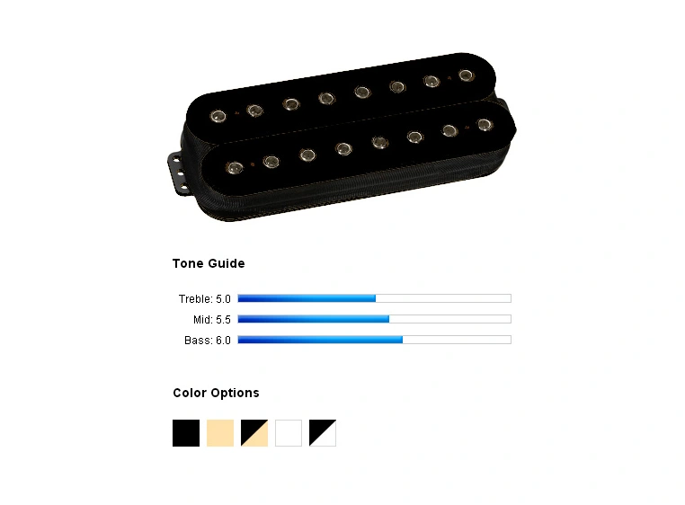 DiMarzio DP859BK Pickup Humbucker PAF 8 Black 