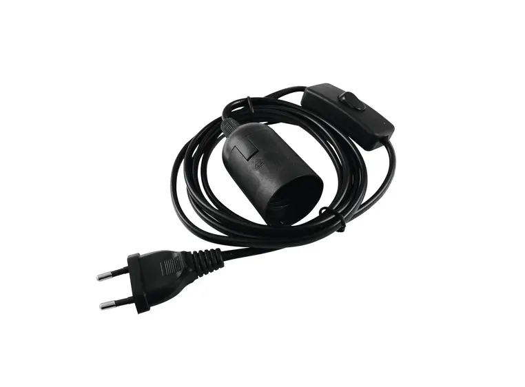 EUROLITE E-27 Socket Power Cable, Plug, Switch 