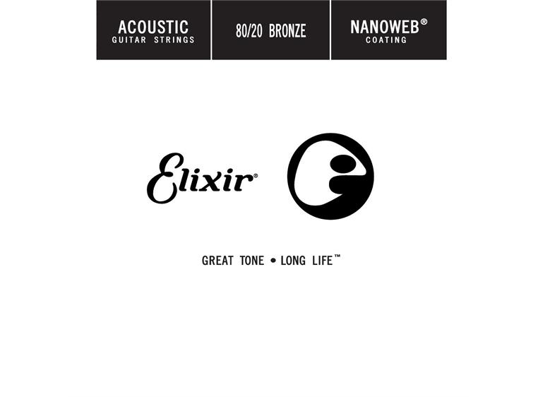 Elixir NWA70 Nanoweb Acoustic .070 15170 80/20 Bronze string