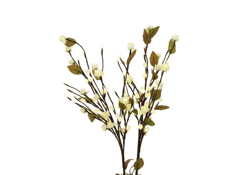 Europalms Camellia bow, with LEDs white, 50cm 