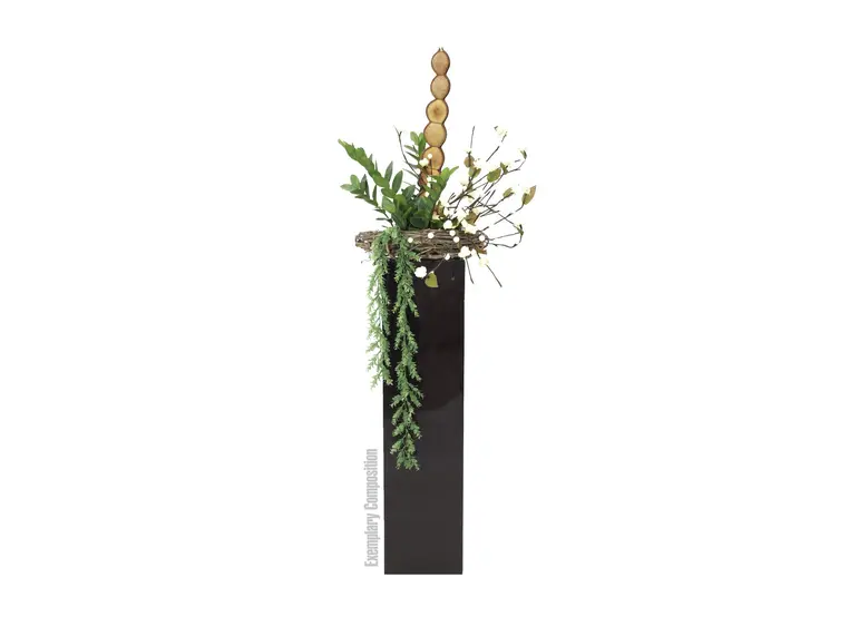Europalms Camellia bow, with LEDs white, 50cm 