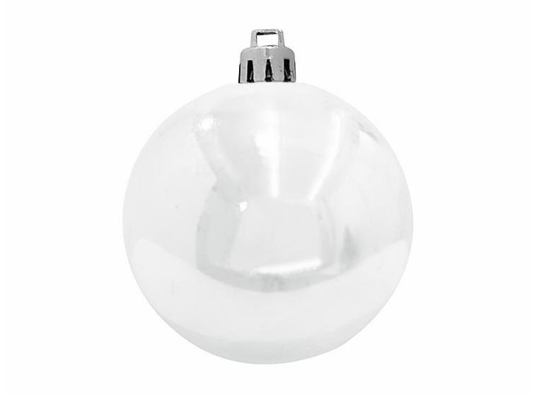 Europalms Deco Ball 10cm, white 4x