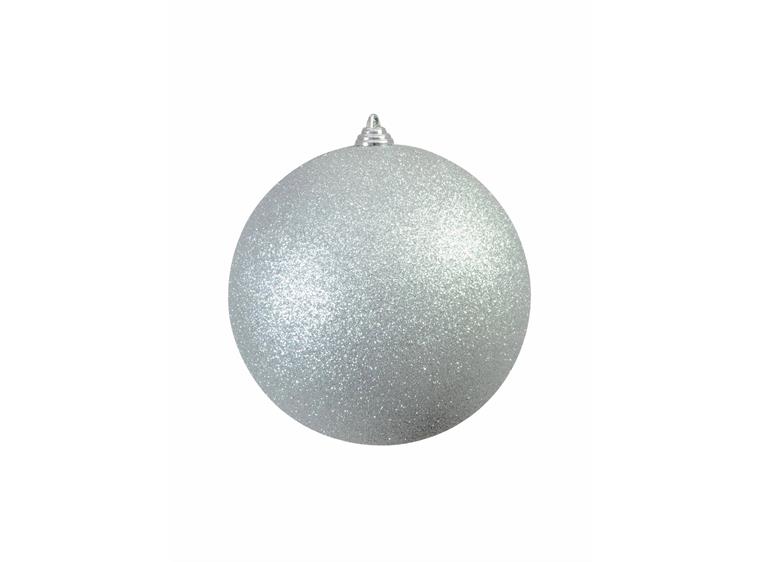 Europalms Deco Ball 20cm, silver glitter